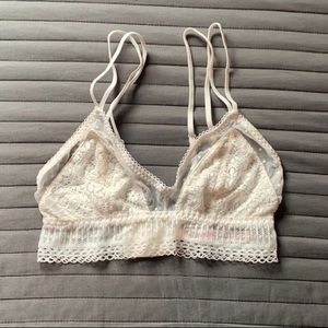 Victorias Secret White Lace Bralette